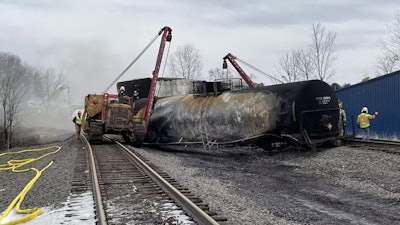 After the train derailment and fire in East Palestine, Ohio, on Feb. 3, 2023, the U.S. EPA tested over 500 homes. It reported that none exceeded air quality standards for the chemicals tested.
