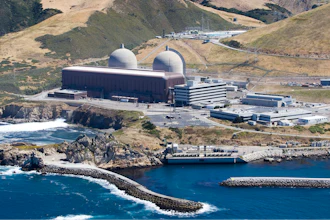 An aerial photo of the Diablo Canyon Nuclear Power Plant, south of Los Osos, in Avila Beach, Calif., is seen on June 20, 2010.