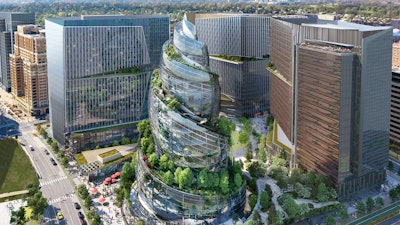 Artist rendering of the company's headquarters redevelopment in Arlington, Va.