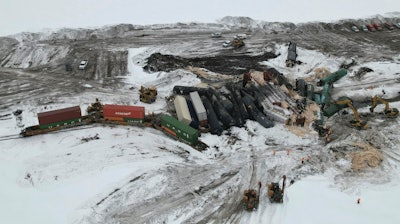 A Canadian Pacific train derailed in rural North Dakota, March 26, 2023