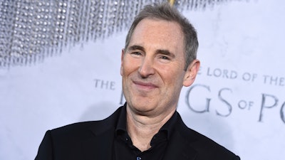 Andy Jassy, Amazon president and CEO, attends the premiere of 'The Lord of the Rings: The Rings of Power' at The Culver Studios on Monday, Aug. 15, 2022, in Culver City, Calif.