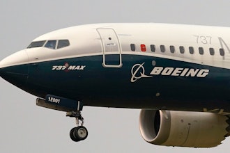 A Boeing 737 Max jet prepares to land at Boeing Field following a test flight in Seattle, Sept. 30, 2020.