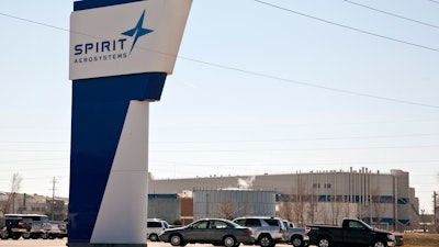 This Thursday, July 25, 2013, photo shows Spirit AeroSystems in Wichita, Ks.