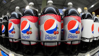 Diet Pepsi Wild Cherry is displayed at a market in Pittsburgh on Thursday, Jan. 26, 2023.