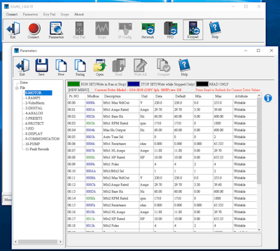 Figure 2: AutomationDirect GSoft2 PC-based software provides a complete and easy-to-use VFD configuration and management experience for users.