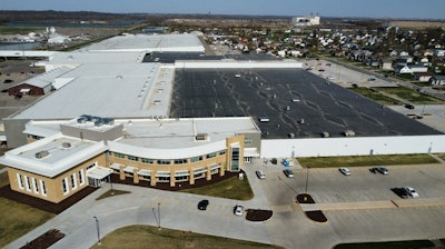 An aerial photo of the renovated Lennox Marshalltown facility.