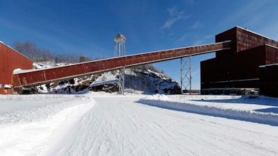 A former iron ore processing plant near Hoyt Lakes, Minn., that would become part of a proposed PolyMet copper-nickel mine, is pictured on Feb. 10, 2016.