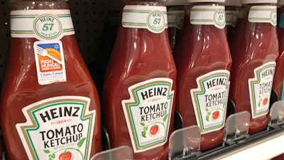 In this Monday, Nov. 4, 2019 photo, Heinz Ketchup bottles are on display at a store in North Miami Beach, Fla.