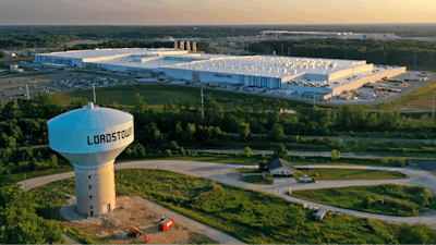 The Ultium Cell factory is seen, July 7, 2023, in Warren, Ohio.
