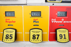 The per-gallon price is displayed electronically at the pump of a Shell station Wednesday, July 5, 2023, in Englewood, Colo. The national average for gas prices stood at about $3.78 a gallon on Tuesday — about 25 cents higher than that seen one month ago, according to motor club AAA.