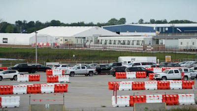A Microsoft data center is seen near Interstate 35, Tuesday, Sept. 5, 2023, in West Des Moines, Iowa.