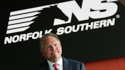 Norfolk Southern Railroad CEO Alan Shaw during an interview in Atlanta, June 21, 2023.