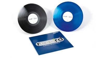 The 'EcoRecord' is made from 100% recycled materials.