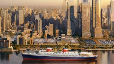 Construction of he largest floating structure in the USA for
