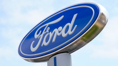 A Ford dealership in Springfield, Pa., Tuesday, April 26, 2022.
