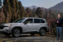 Jeff Walters, President and COO of Subaru America introduces the 2025 Subaru Forester at the AutoMobility LA Auto Show, Thursday, is introduced Thursday, Nov. 16, 2023, in Los Angeles.