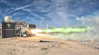 Firefly Aerospace First Hotfire Wide View