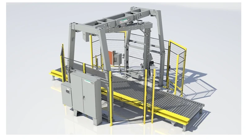 Fully Automatic Rotary Tower Stretch Wrapper From: Orion Packaging ...