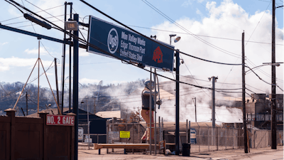 U.S. Steel's Mon Valley Works Edgar Thompson Plant, North Braddock, Pa., March 2020.