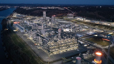 The Shell Ethane Cracker Plant on the Monongahela River in Monaca, Pa., Nov. 30, 2023.