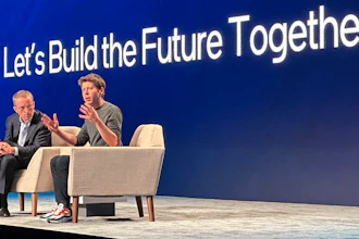 OpenAI Sam Altman, right, discusses the need for more chips designed for artificial intelligence with Intel CEO Pat Gelsinger on Wednesday, Feb. 21, 2024, during a conference in San Jose, Calif.