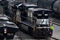 Norfolk Southern locomotives at the Conway Terminal in Conway, Pa., June 17, 2023.