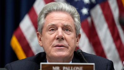 Ranking member Rep. Frank Pallone, D-N.J., listens during a hearing of the House Energy and Commerce Committee, March 23, 2023, on Capitol Hill in Washington. The Environmental Protection Agency says 25 toxic waste sites in 15 states will be cleaned up as part of a $1 billion infusion to the federal Superfund program. The money is the third and last installment in $3.5 billion allocated under the 2021 infrastructure law signed by President Joe Biden.