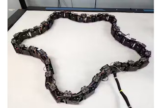 This robot mimics simple life forms.