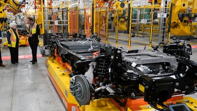 Treasury Secretary Janet L. Yellen tours the Ford Rouge Electric Vehicle Center before speaking about the Biden Administration's economic agenda in Dearborn, Mich., Sept. 8, 2022.