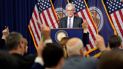 Federal Reserve Chair Jerome Powell during a news conference in Washington, March 20, 2024.
