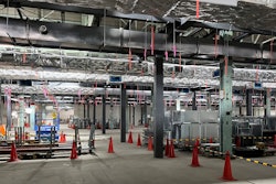 A facility that is set to be a plant for electric vehicles powered by all-solid-state batteries is seen during a media tour in Yokohama, Japan, Tuesday, April 16, 2024.