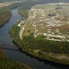 An aerial view of the Radford Army Ammunition Plant in Radford, Va.