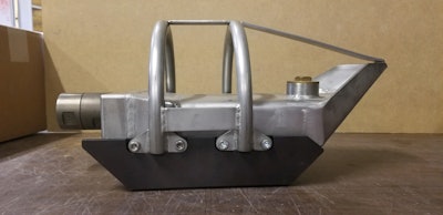 New skids with higher clearance allow the floor cleaner to run over cracks and even offset joints in pipe without getting stuck and having to be retrieved.