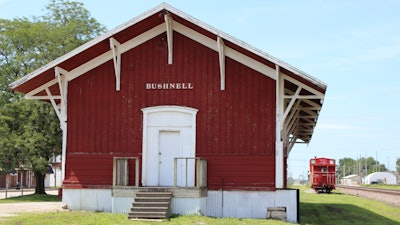 Railroad station in Bushnell, Ill.