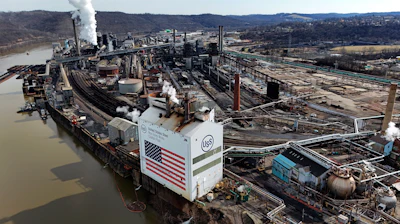 U.S. Steel's Mon Valley Works Clairton Plant, Clairton, Pa., Feb. 26, 2024.