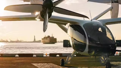 Joby Aviation tests its electric air taxi in Manhattan.