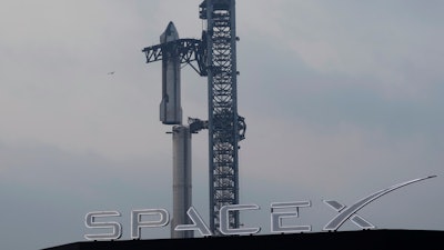 SpaceX's mega rocket Starship is prepared for a test flight from Starbase in Boca Chica, Texas, Wednesday, June 5, 2024.