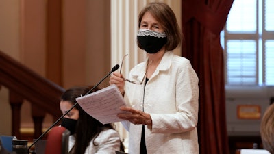 State Sen. Nancy Skinner, D-Berkeley, speaks at the Capitol in Sacramento, Calif., on June 13, 2022.