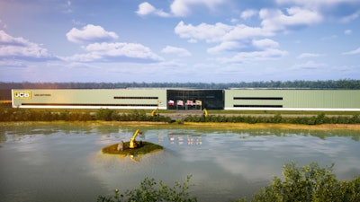 A visualization of JCB's factory in San Antonio.