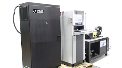 Dynamometer line for testing electric motor efficiency.