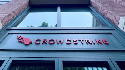 A Crowdstrike office is shown in Sunnyvale, Calif.