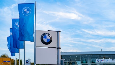 BMW Group sign.