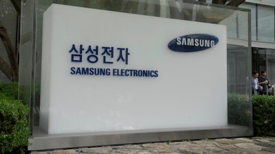 The logo of the Samsung Electronics Co. is seen at its office in Seoul, South Korea, Wednesday, July 31, 2024.
