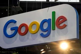The Google logo is photographed at the Vivatech show in Paris, on June 15, 2023.