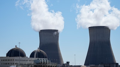 The Vogtle nuclear plant's reactor units 1 and 2 are seen on Friday, May 31, 2024, in Waynesboro, Ga.