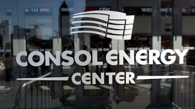 In this Aug. 18, 2010, file photo, the CONSOL Energy Center is reflected in Pittsburgh.