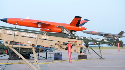 The MQM-178 Firejets ready to launch.