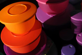 Colorful Tupperware products are seen in Bellflower, Calif. on Aug. 5, 2011.