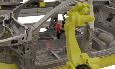 Car Line Close Up Lasers