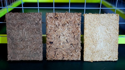 Panels from HopfON, a play on Hopfen, the German word for hops, are displayed in Munich, Germany, Friday, Sept. 20, 2024.